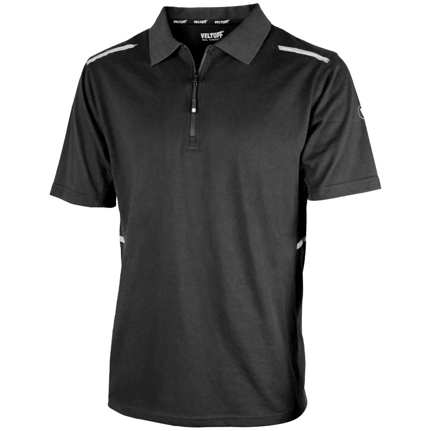 Clearance VELTUFF Duratex™ Sports 1/4 Zip Polo Shirt Med Lynlås