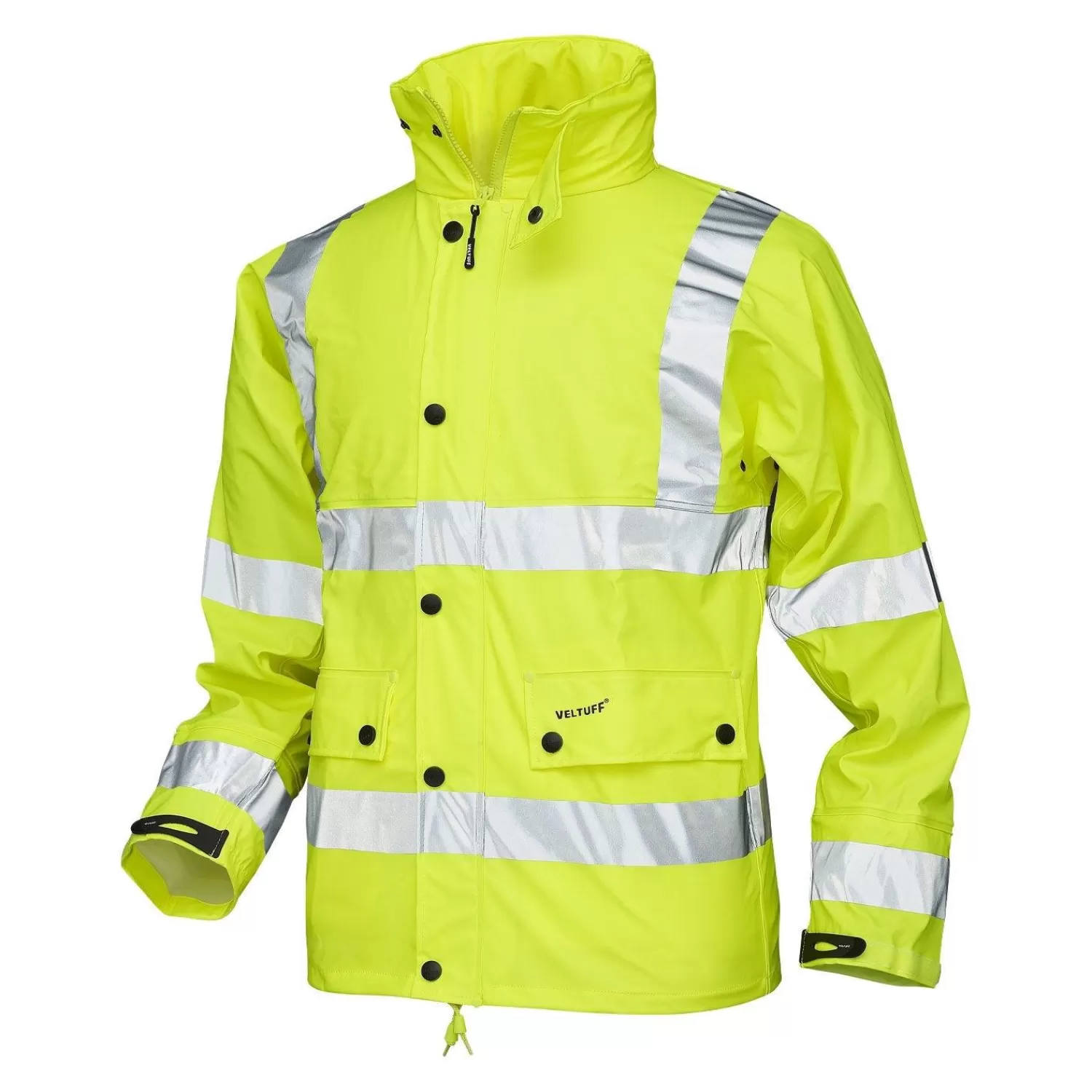 Best Sale VELTUFF Hi-vis Regnjakke Til Arbejde