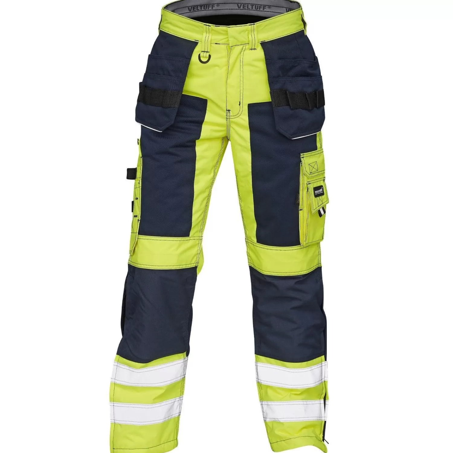 Cheap VELTUFF Hi-vis Vinterbukser Med Reflekser Gul/marineblå