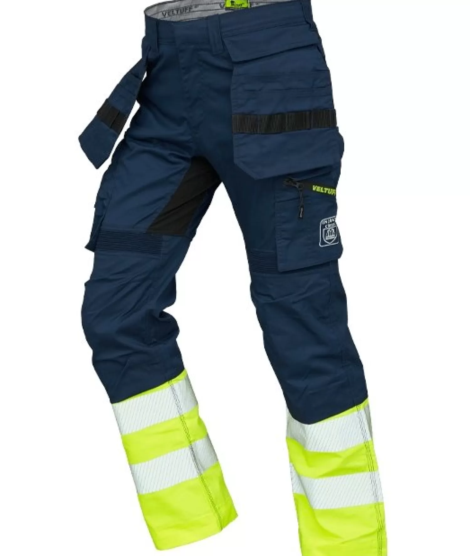 Shop VELTUFF Protex1 Stretch Arbejdsbukser Marineblå/gul